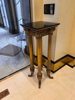 Black/Gold Pedestal Stand