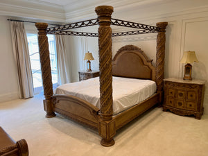 Ashley Furniture South Coast King Four Poster Canopy Bed