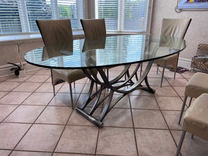 Oval Glass Kitchen Table