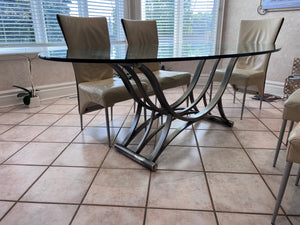 Oval Glass Kitchen Table