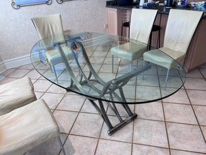 Oval Glass Kitchen Table