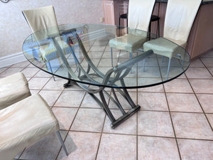 Oval Glass Kitchen Table