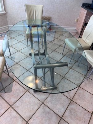 Oval Glass Kitchen Table