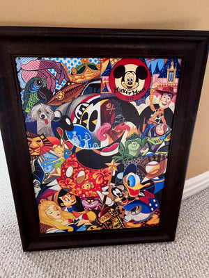 In the Company of Legends 'Mickey Mouse Club' by Tim Rogerson- Fine Art Embellished Giclée on Canvas