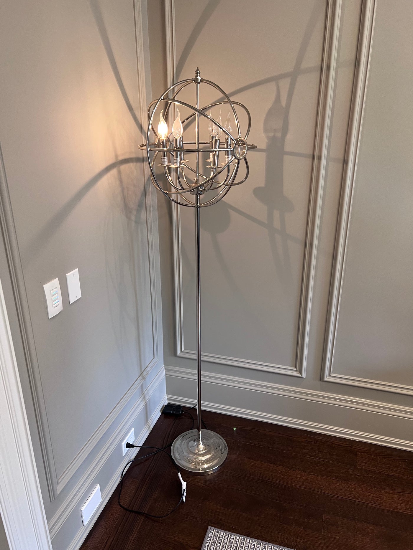 Restoration Hardware Focault's Orb Floor Lamp- Chrome – Sell My