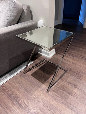 Pair of HomeSense Mirrored Side Tables (*retail $200)