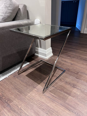 Pair of HomeSense Mirrored Side Tables (*retail $200)