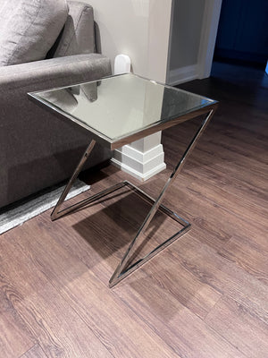 Pair of HomeSense Mirrored Side Tables (*retail $200)