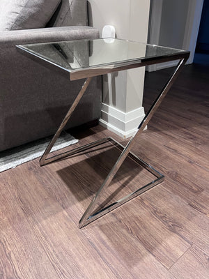 Pair of HomeSense Mirrored Side Tables (*retail $200)