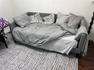 Andover Mills Grey Pennville Upholstered Daybed (*retail $449)