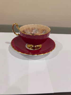 Aynsley Red Orchard Cup & Saucer