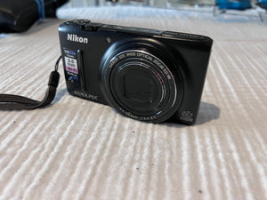 Nikon Digital Camera COOLPIX S9500 22x optical zoom Wi-Fi enabled Matte Black