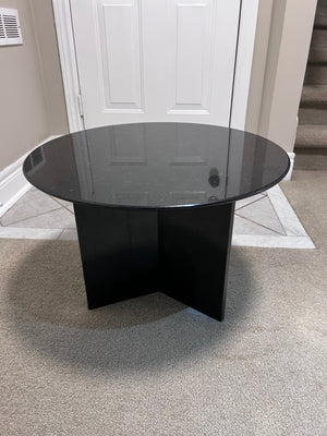 Custom Round Granite Side Table # 2