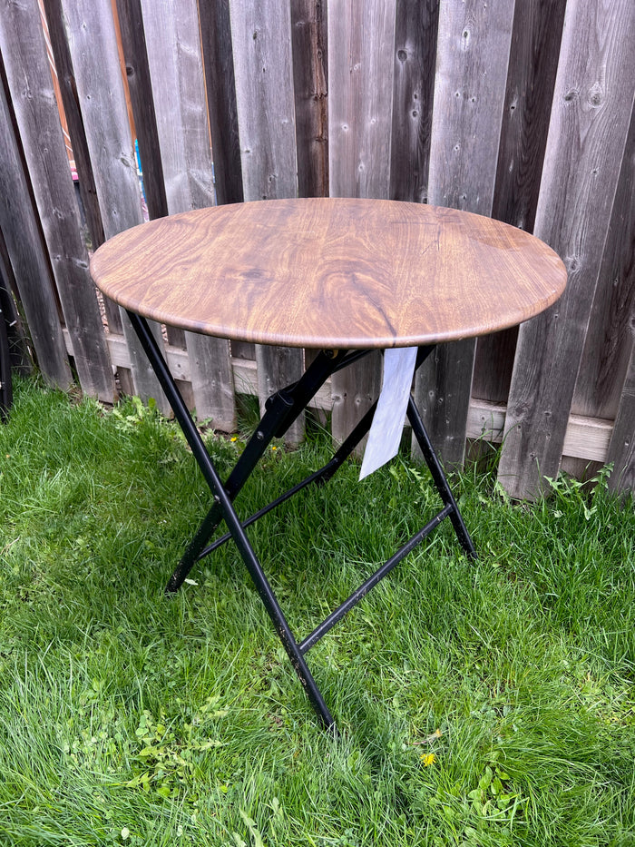 Round Steel Folding Bistro Table