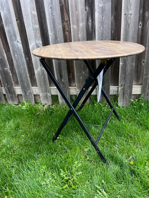 Round Steel Folding Bistro Table