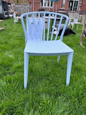 Light Blue Plastic Chair