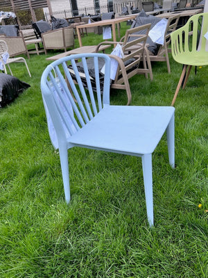 Light Blue Plastic Chair