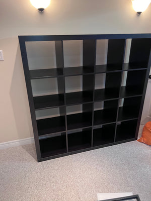 IKEA Kallax Shelf Unit, Black-Brown