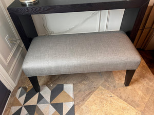 Silva Custom Furniture Grey Upholstered Bench