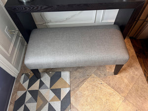 Silva Custom Furniture Grey Upholstered Bench