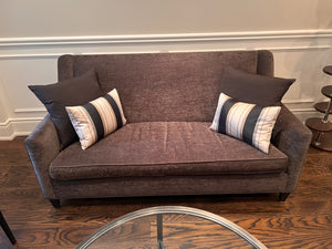 Silva Custom Furniture Brown Upholstered Love Seat