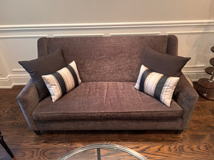 Silva Custom Furniture Brown Upholstered Love Seat