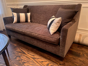 Silva Custom Furniture Brown Upholstered Love Seat