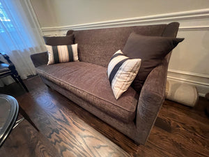 Silva Custom Furniture Brown Upholstered Love Seat