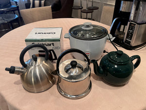 3 Kettles, BRAND NEW Coffee Carafe + Rice Cooker LOT