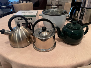 3 Kettles, BRAND NEW Coffee Carafe + Rice Cooker LOT