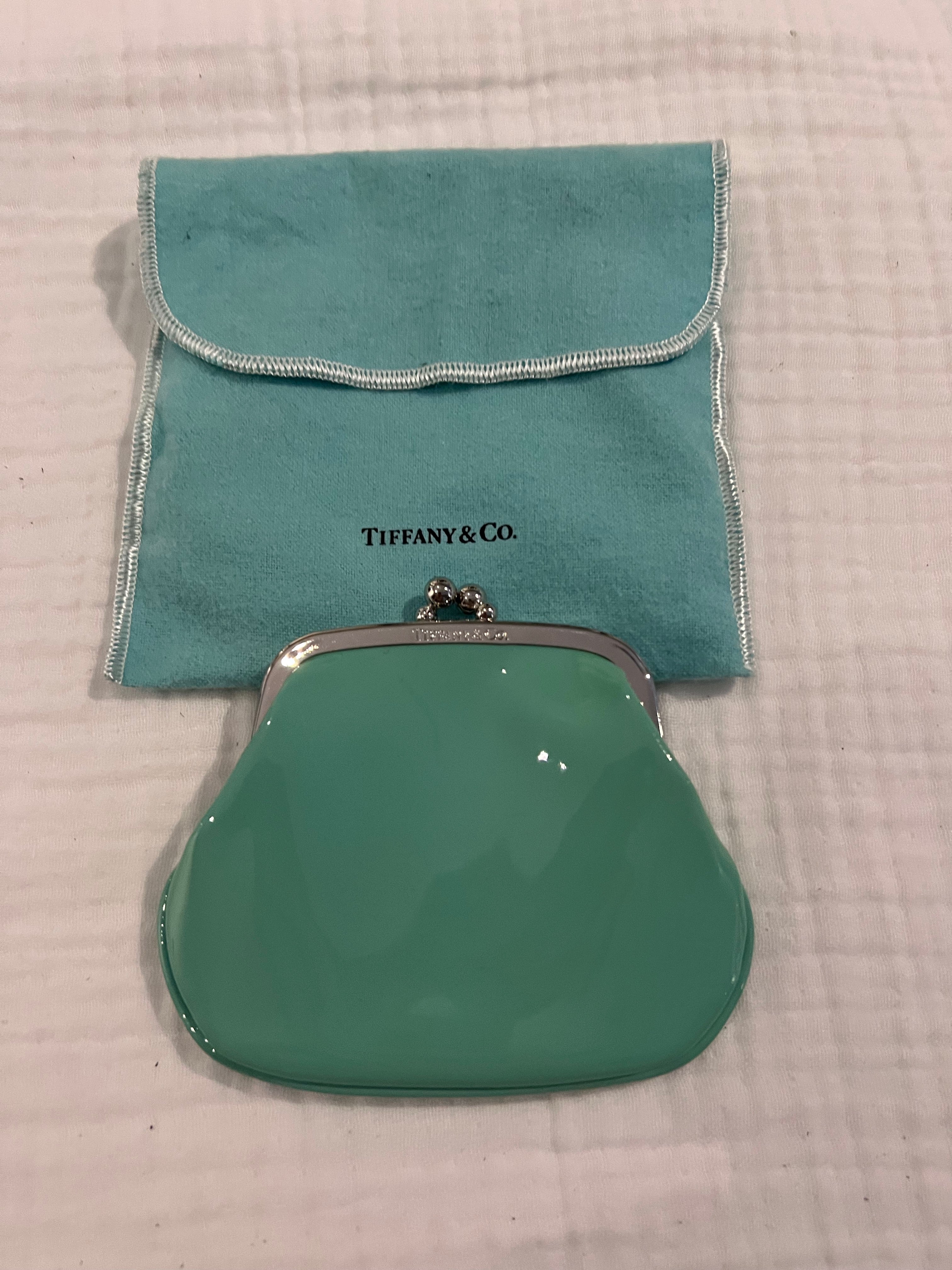 TIFFANY & CO. Patent Leather Kiss-Lock Coin Purse