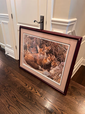 Limited Edition Print by Carl Brenders 'Full House- Fox Family'