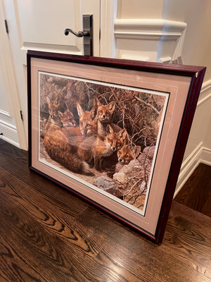 Limited Edition Print by Carl Brenders 'Full House- Fox Family'