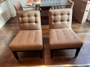 Pair of Tufted Accent Chairs