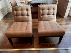 Pair of Tufted Accent Chairs