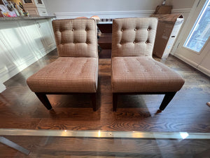 Pair of Tufted Accent Chairs