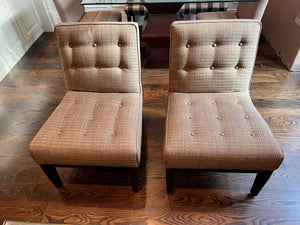 Pair of Tufted Accent Chairs