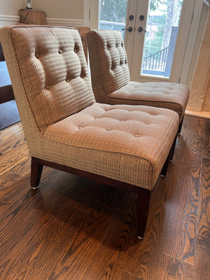 Pair of Tufted Accent Chairs