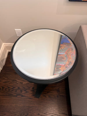 Pair of Global Views Mirrored Side Tables