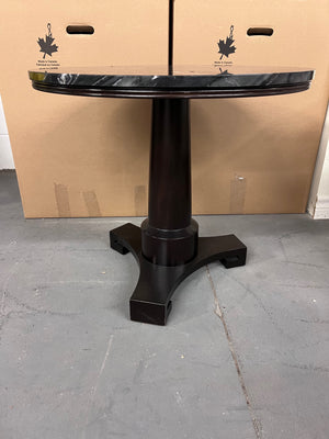 Thomas Pheasant for Baker Pedestal Table with Custom Marble Top