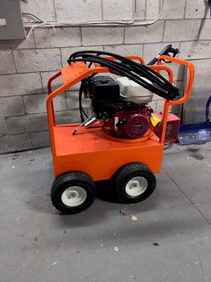 4000PSI Gas Pressure Washer with Honda GX 390 Engine (Orange Push Cart was Custom Designed)