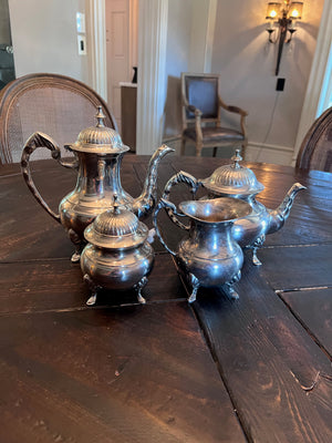 4pc Silverplate Tea Set