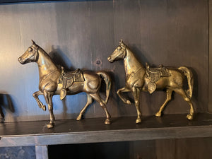 Brass Horse Decor Lot, 5pc