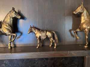 Brass Horse Decor Lot, 5pc