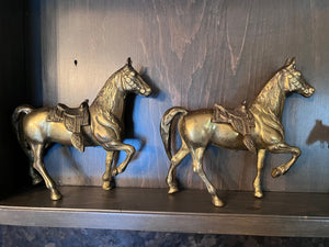 Brass Horse Decor Lot, 5pc