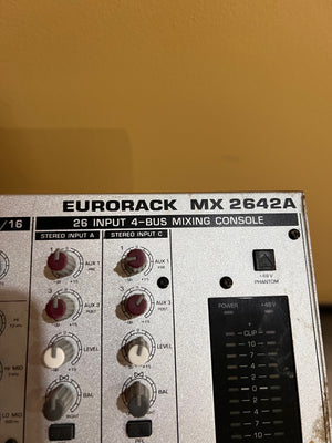 Behringer Eurorack MX2642A Mixing Console