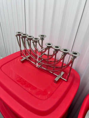 Stainless Steel Menorah by Ricci Argentieri (Ricci Metals by Design) (*retail $1475)