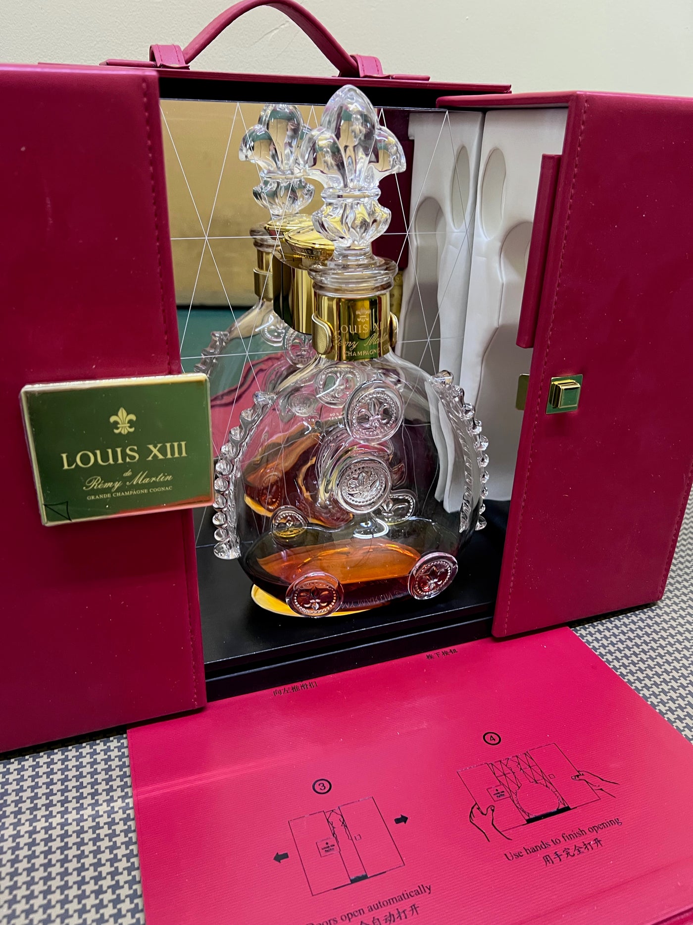 Lot - Baccarat French crystal Remy Martin Louis XIII cognac decanter bottle.  11H x 6 1/2Diam.