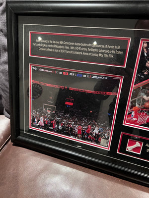 Toronto Raptors Limited Edition of 222 'Authentic Piece of Scotiabank Arena Game-Used Net from May 12, 2019'