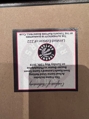 Toronto Raptors Limited Edition of 222 'Authentic Piece of Scotiabank Arena Game-Used Net from May 12, 2019'